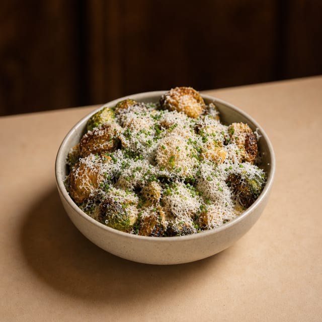 Brussel Sprouts with Bacon Ranch.