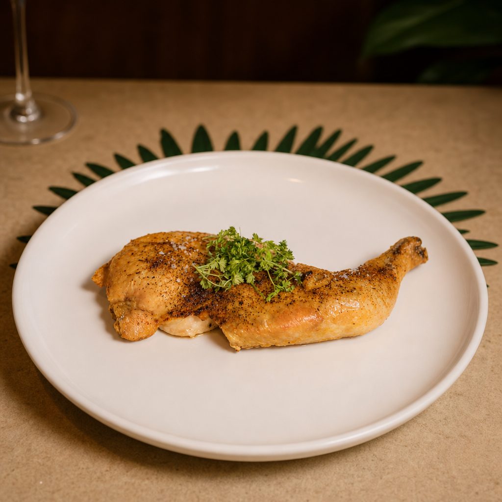 Half Bell & Evans Roasted Chicken.