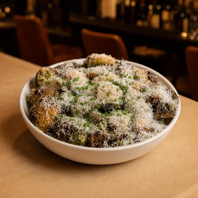 Brussel Sprouts with Bacon Ranch.